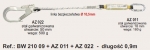 Amortyzator 0,9 m z linką i zatrzaśnikami AZ 011 i AZ 022